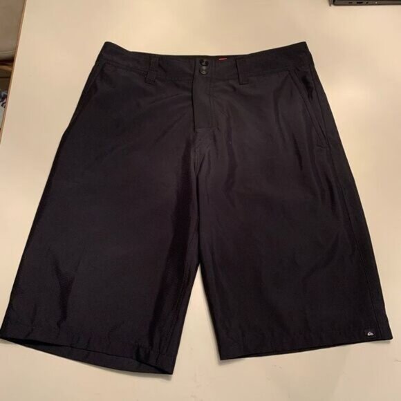 Quiksilver Amphibians Black Board Shorts sz 30 - Picture 1 of 4